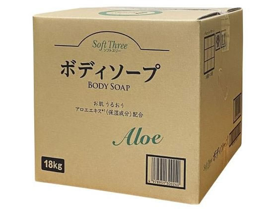 ミツエイ ソフトスリーボディソープアロエ大容量 18Kg 1個（ご注文単位1個)【直送品】