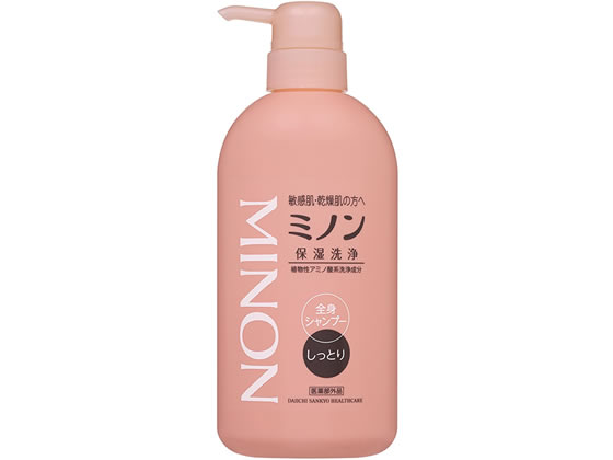 第一三共 ミノン 全身シャンプー しっとりタイプ本体450ml 1本（ご注文単位1本)【直送品】