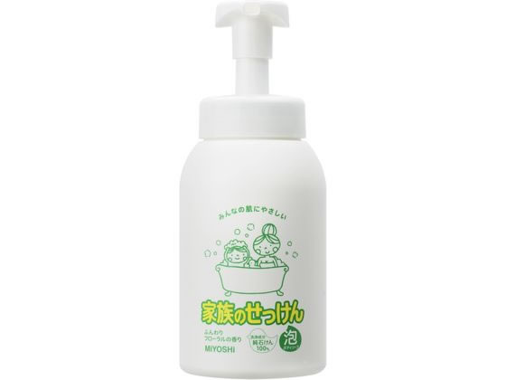 ミヨシ石鹸 家族のせっけん 泡ボディソープ 600ml 1本（ご注文単位1本)【直送品】