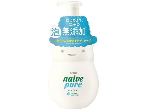 クラシエ ナイーブピュア 泡ボディソープ ジャンボ 本体 550ml 1本（ご注文単位1本)【直送品】