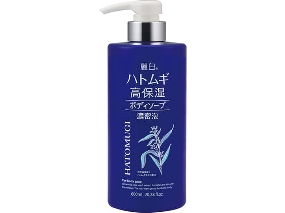 熊野油脂 麗白 ハトムギ 高保湿 ボディソープ 600ml 1本（ご注文単位1本)【直送品】