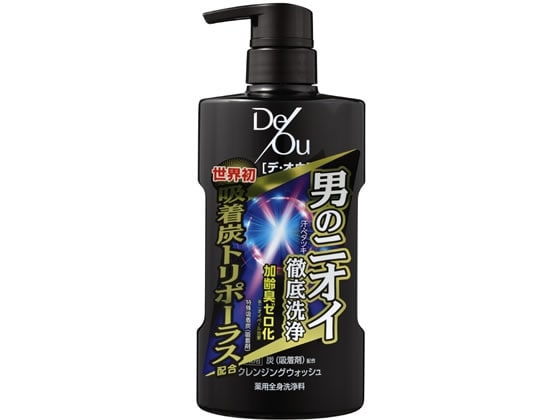 ロート製薬 デ・オウ 薬用クレンジングウォッシュ 本体ポンプ 520ml 1本（ご注文単位1本)【直送品】