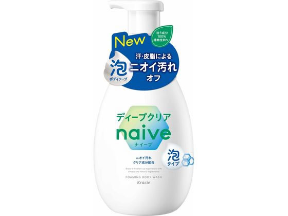 クラシエ ナイーブ 泡で出てくるボディソープ ディープクリア 600ml 1個（ご注文単位1個)【直送品】