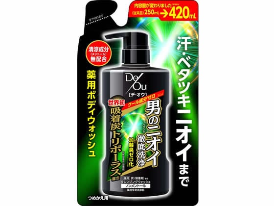 ロート製薬 デ・オウ 薬用クレンジングウォッシュ ノンメントール 詰替420ml 1個（ご注文単位1個)【直送品】