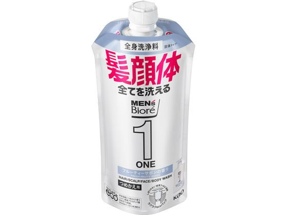 KAO メンズビオレ 1 ONE 全身洗浄料フルーティサボン詰替340ml 1個（ご注文単位1個)【直送品】