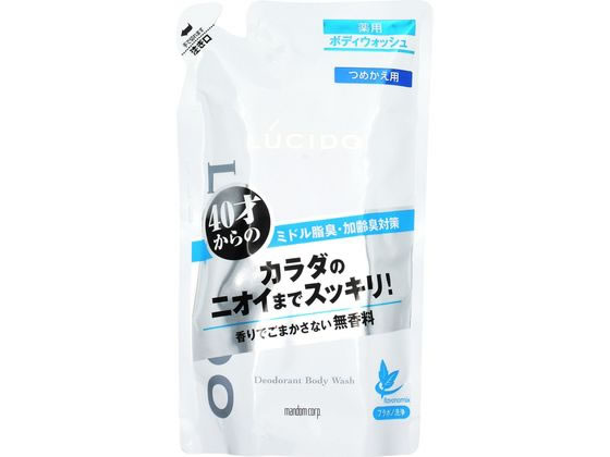 マンダム ルシード 薬用デオドラントボディウォッシュ つめかえ 380ml 1個（ご注文単位1個)【直送品】