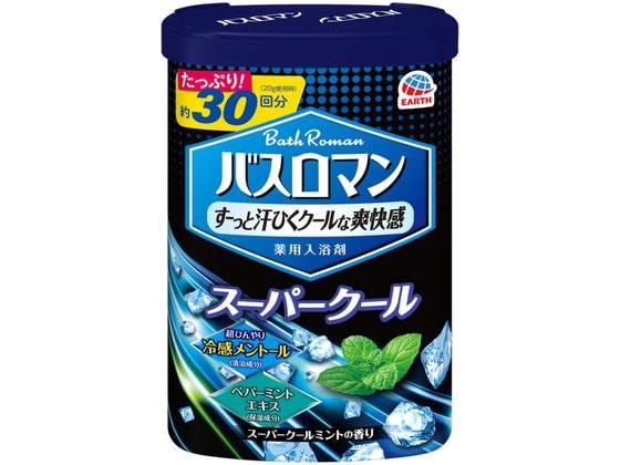 アース製薬 バスロマン スーパークール600g 入浴剤 1個（ご注文単位1個)【直送品】