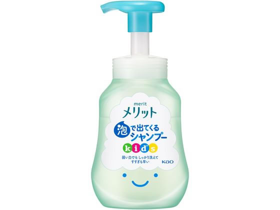 KAO メリット 泡で出てくるシャンプー キッズ 本体 300ml 1本（ご注文単位1本)【直送品】