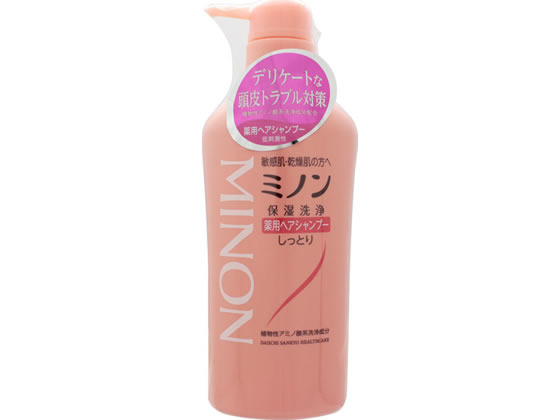 第一三共 ミノン 薬用ヘアシャンプー 本体 450ml 1本（ご注文単位1本)【直送品】