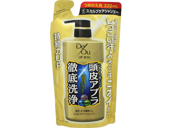 ロート製薬 デ・オウ 薬用スカルプケアシャンプー つめかえ用 320ml 1個（ご注文単位1個)【直送品】