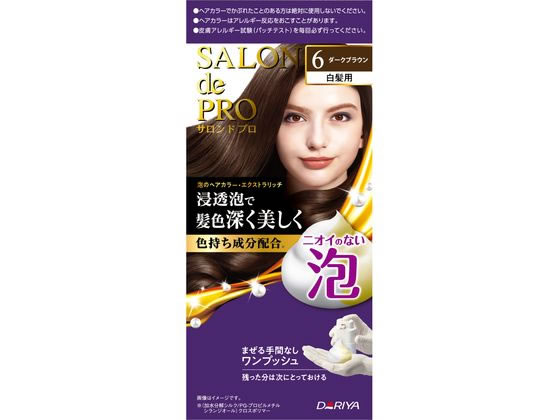 ダリヤ サロンドプロ 泡のヘアカラーEX(白髪用) 6 1個（ご注文単位1個)【直送品】