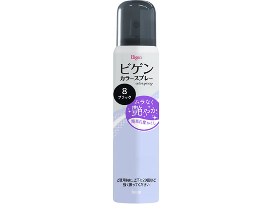 ホーユー ビゲン カラースプレー 8 自然な黒色 82g(125ml) 1本（ご注文単位1本)【直送品】