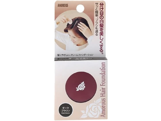 アモロス ヘアファンデーションA ダークブラウン 5g 1個（ご注文単位1個)【直送品】