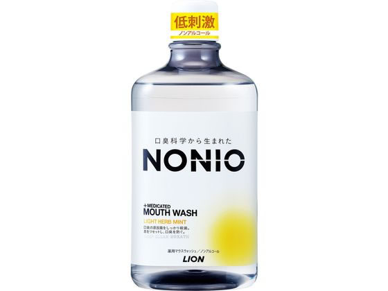 ライオン NONIO マウスウオッシュ ノンアルコール ライトハーブミント 1000ml 1本（ご注文単位1本)【直送品】