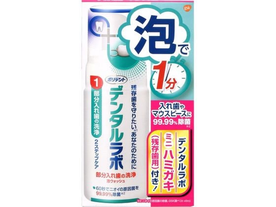 グラクソ・スミスクライン ポリデント デンタルラボ 泡ウォッシュ 125ml 1本（ご注文単位1本)【直送品】