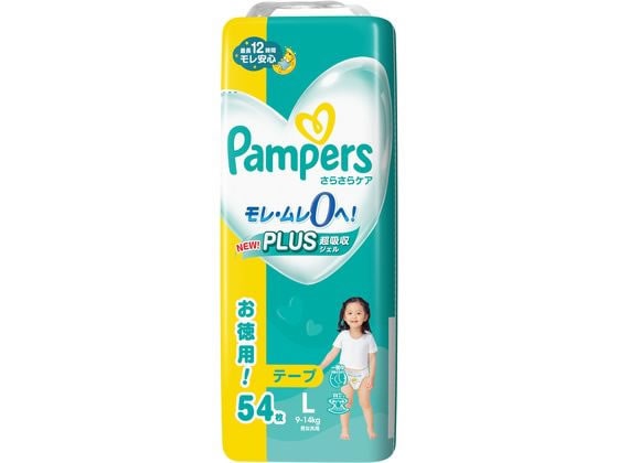 P&G パンパース さらさらケア テープ ウルトラジャンボ L 54枚 1パック（ご注文単位1パック)【直送品】