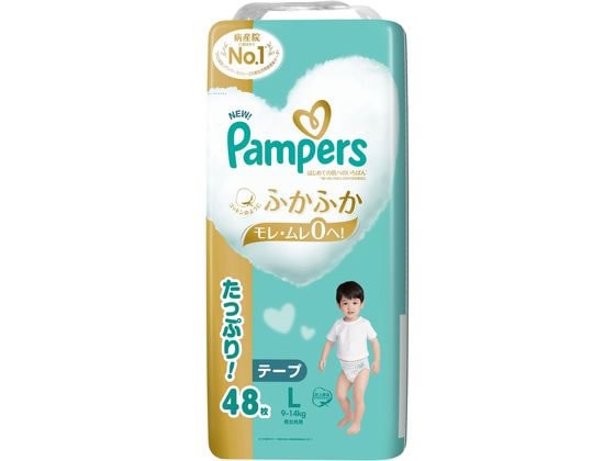 P&G パンパース 肌いちテープウルトラジャンボ L 48枚 1パック（ご注文単位1パック)【直送品】