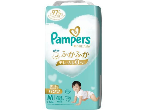 P&G パンパース 肌いちパンツスーパージャンボハイハイP M 48枚 1パック（ご注文単位1パック)【直送品】