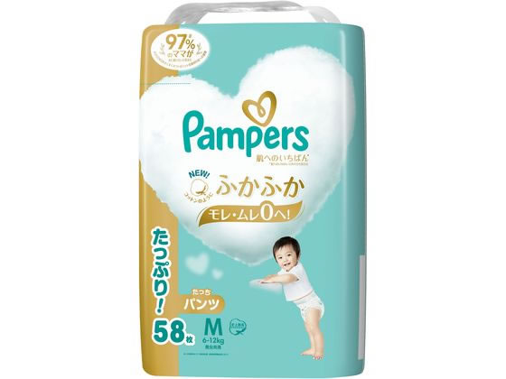 P&G パンパース 肌いちパンツウルトラジャンボ タッチP M 58枚 1パック（ご注文単位1パック)【直送品】