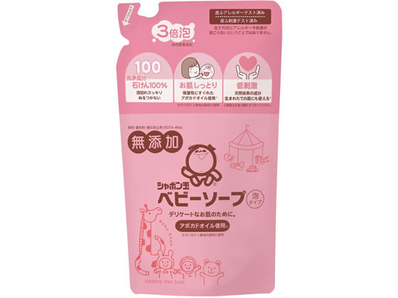 シャボン玉販売 ベビーソープ 泡タイプ つめかえ用 400ml 1個（ご注文単位1個)【直送品】