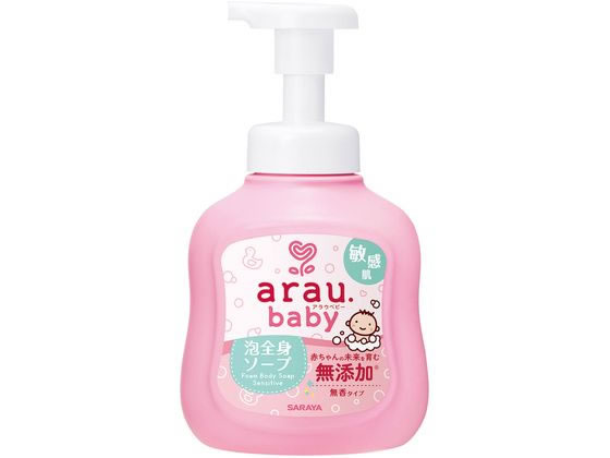 サラヤ アラウ.ベビー泡全身ソープ 敏感肌 450ml 1個（ご注文単位1個)【直送品】