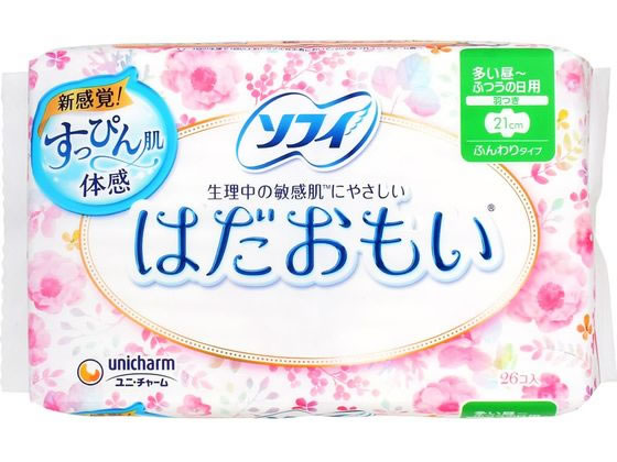 ユニチャーム ソフィはだおもい ふつうの日用 羽つき 26枚 1パック（ご注文単位1パック)【直送品】