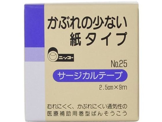 日廣薬品 ニッコー サージカルテープ No.25 1巻（ご注文単位1巻)【直送品】