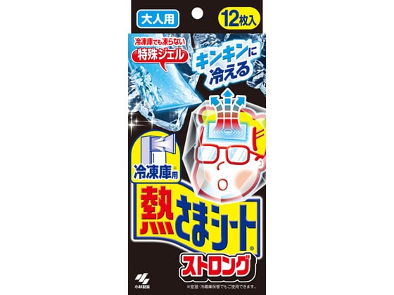 小林製薬 冷凍庫用 熱さまシート ストロング 大人用 12枚 1個（ご注文単位1個)【直送品】