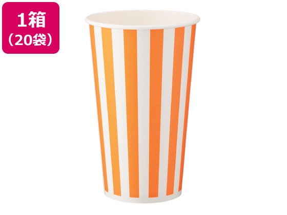 東罐興業 紙コップ ストライプ 545ml 25個 20袋 31-257-095 1箱（ご注文単位1箱)【直送品】