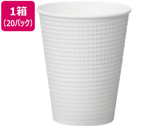 サンナップ エンボスカップ ホワイト260ml 50個入 20パック C2650E 1箱（ご注文単位1箱)【直送品】