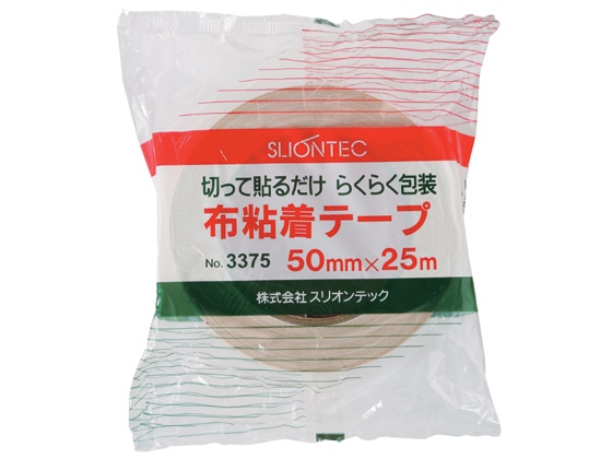 スリオンテック スリオン布粘着テープ50mm×25m 30巻入 #3375-60 1箱（ご注文単位1箱)【直送品】