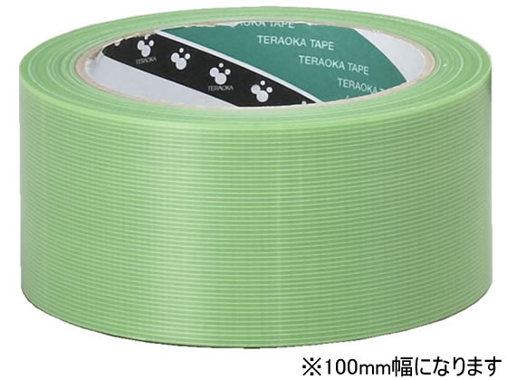 寺岡 養生用Pカットテープ 若葉 幅100mm×25m 1巻 NO4141 1巻（ご注文単位1巻)【直送品】