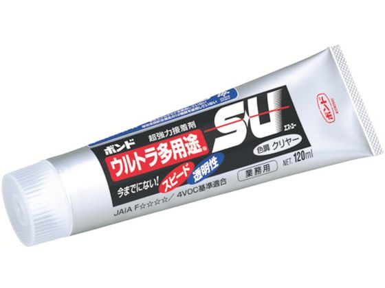 コニシ ボンドウルトラ多用途SU 120ml(箱) クリアー 04593 1本（ご注文単位1本)【直送品】