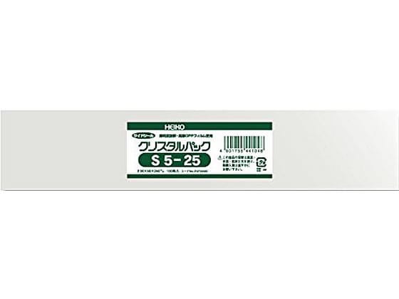 ヘイコー クリスタルパック 250×50mm S5-25 100枚 #6733400 1袋（ご注文単位1袋)【直送品】