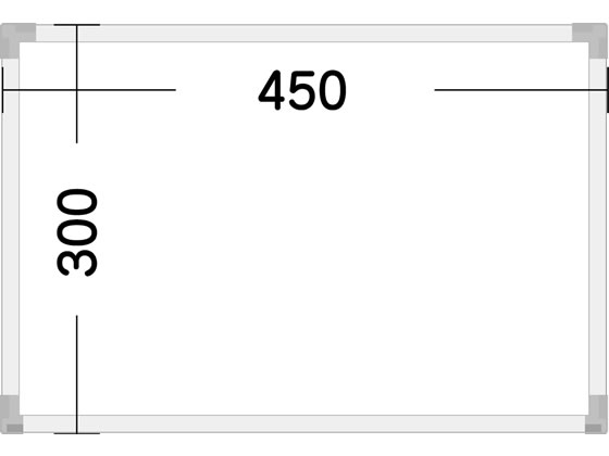 サンケーキコム eeホワイトボード無地タイプ 450×300mm EWD-45B 1枚（ご注文単位1枚)【直送品】