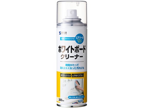 サンワサプライ ホワイトボードクリーナー 200ml CD-107 1本（ご注文単位1本)【直送品】