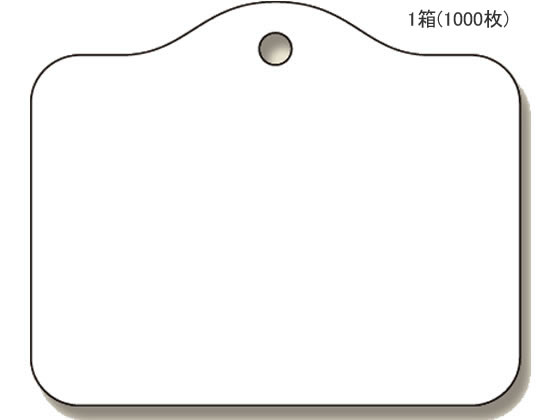 ヘイコー 提札 白無地 No.17(糸無し) 1000枚 1箱（ご注文単位1箱)【直送品】