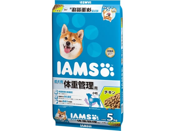 マースジャパン アイムス 成犬用 体重管理用 チキン 小粒 5kg 1袋（ご注文単位1袋)【直送品】