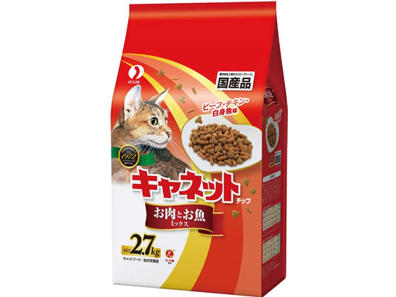 ペットライン キャネットチップ お肉とお魚ミックス 2.7kg C-35 1袋（ご注文単位1袋)【直送品】