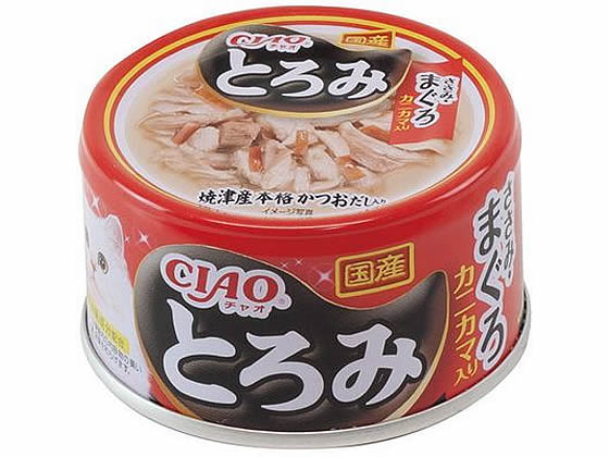 いなば CIAO とろみ ささみ・まぐろ カニカマ入り 80g A-43 1缶（ご注文単位1缶)【直送品】