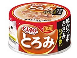 いなば CIAOとろみ 焼かつお ささみ カツオ節入り A-48 1缶（ご注文単位1缶)【直送品】