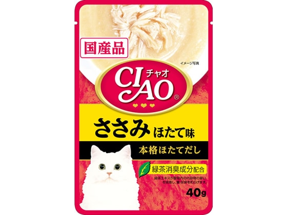 いなば CIAOパウチ ささみ ほたて味 40g IC-205 1袋（ご注文単位1袋)【直送品】