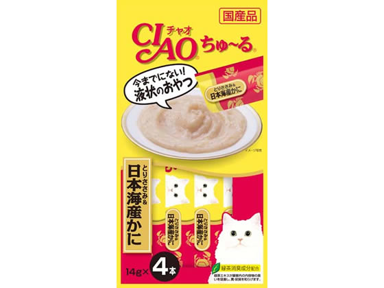 いなば CIAOちゅーるとりささみ&かに4本 4SC-76 1パック（ご注文単位1パック)【直送品】