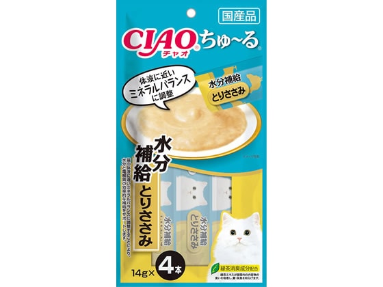 いなば CIAOちゅーる水分補給とりささみ14g4本 1パック（ご注文単位1パック)【直送品】