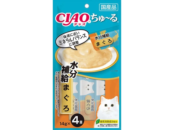 いなば CIAO ちゅーる水分補給 まぐろ14g×4本 1パック（ご注文単位1パック)【直送品】