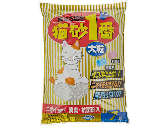 クニミネマーケティング 猫砂1番 大粒 7L 1袋（ご注文単位1袋)【直送品】