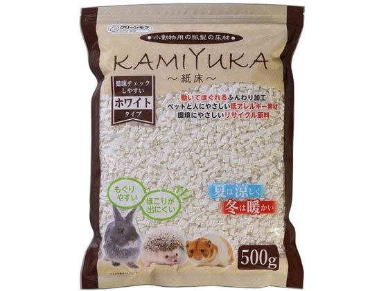 シーズイシハラ KAMIYUKA 紙床 ホワイト 500g 21412 1個（ご注文単位1個)【直送品】