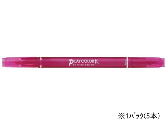 トンボ鉛筆 プレイカラーK フューシャピンク 5本 WS-PK80 1パック（ご注文単位1パック）【直送品】