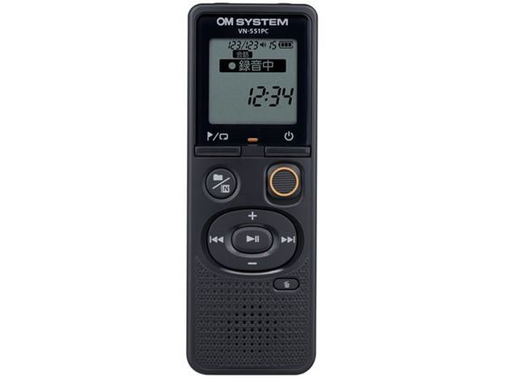 OM SYSTEM ICレコーダー Voice-Trek VN-551PC BLK OM 1台（ご注文単位1台）【直送品】