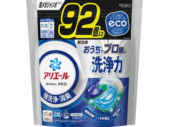 P&G アリエールジェルボールプロ 替 超メガジャンボ 92個 1袋（ご注文単位1袋）【直送品】